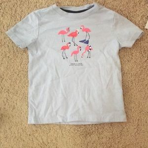 Toddler boy flamingo shirt